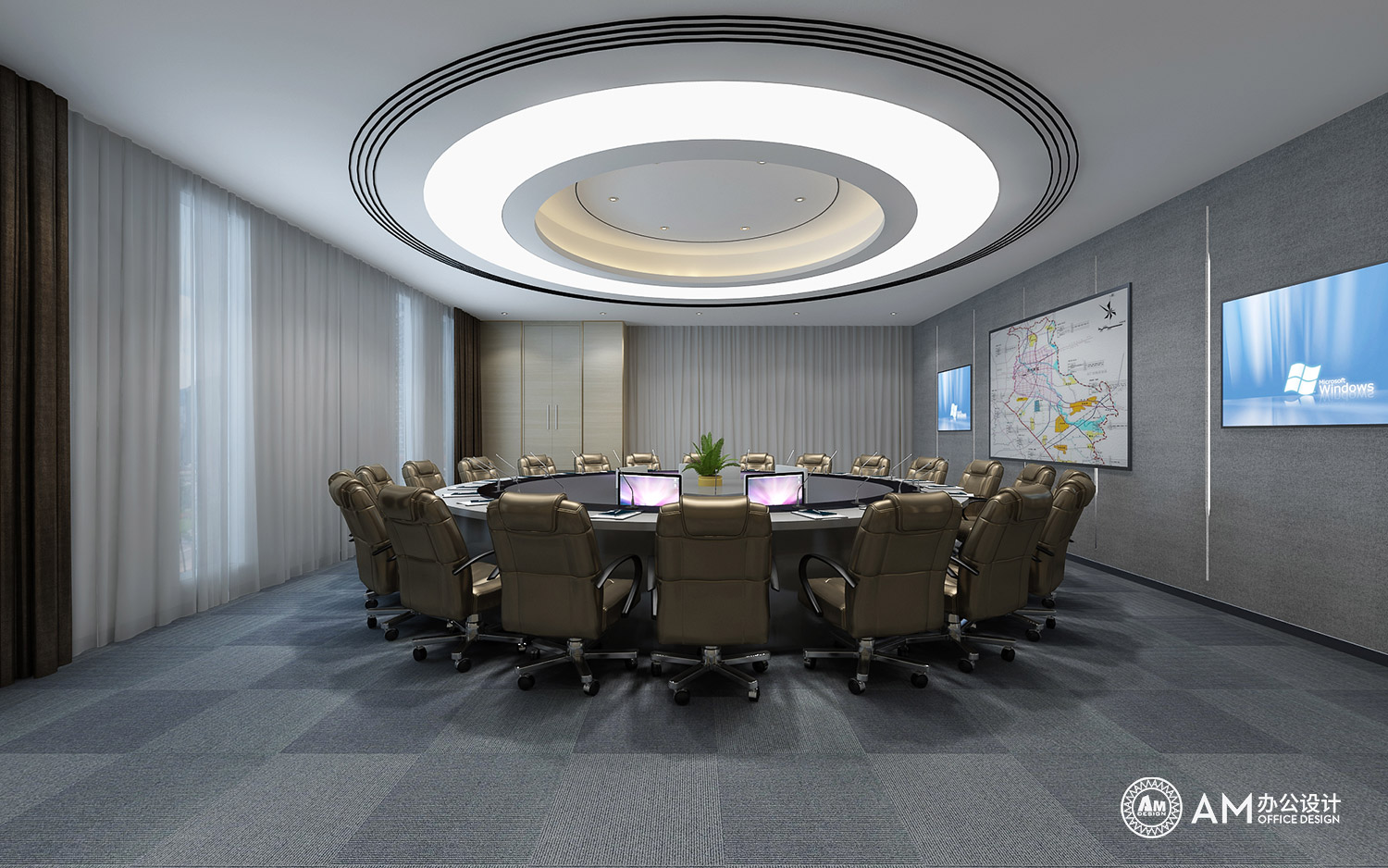 AM设计 | 新城热力办公楼会议室设计